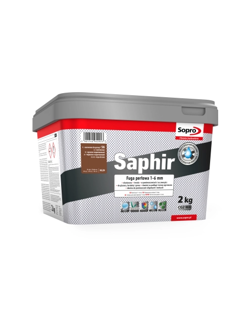 Zdjęcie: Fuga perłowa Saphir czerwony brąz 2 kg SOPRO
