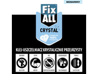 Zdjęcie: Klej uszczelniacz hybrydowy Fix All Crystal 125 ml bezbarwny SOUDAL