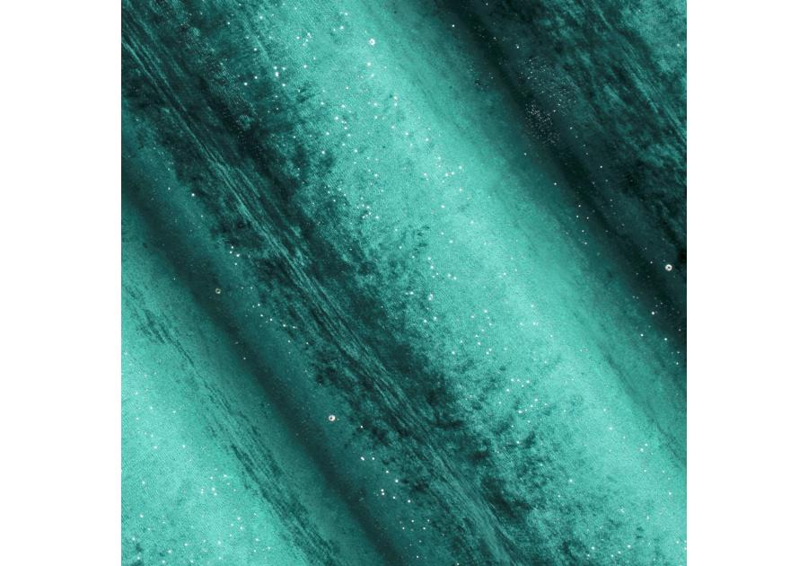 Zdjęcie: Zasłona Elizia 140x250 cm turkusowa na przelotkach EUROFIRANY