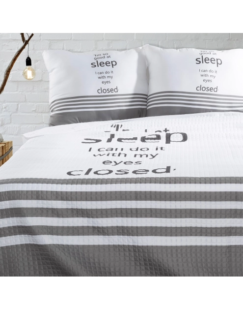 Zdjęcie: Narzuta Raisa 220x240 cm biało-czarna EUROFIRANY