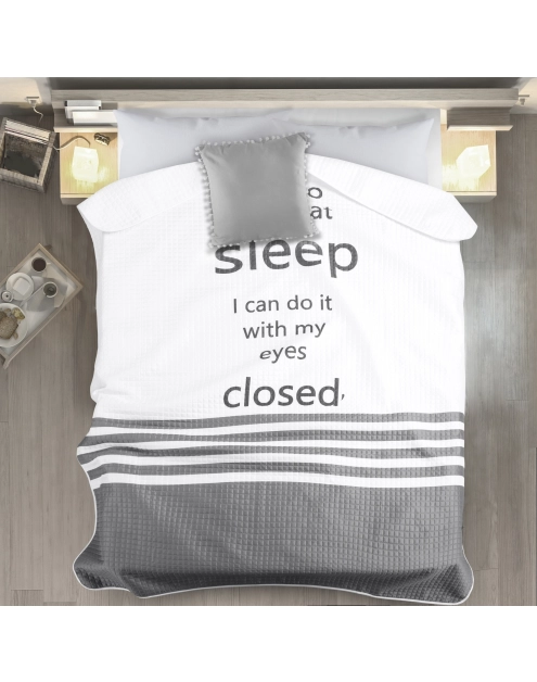 Zdjęcie: Narzuta Raisa 220x240 cm biało-czarna EUROFIRANY