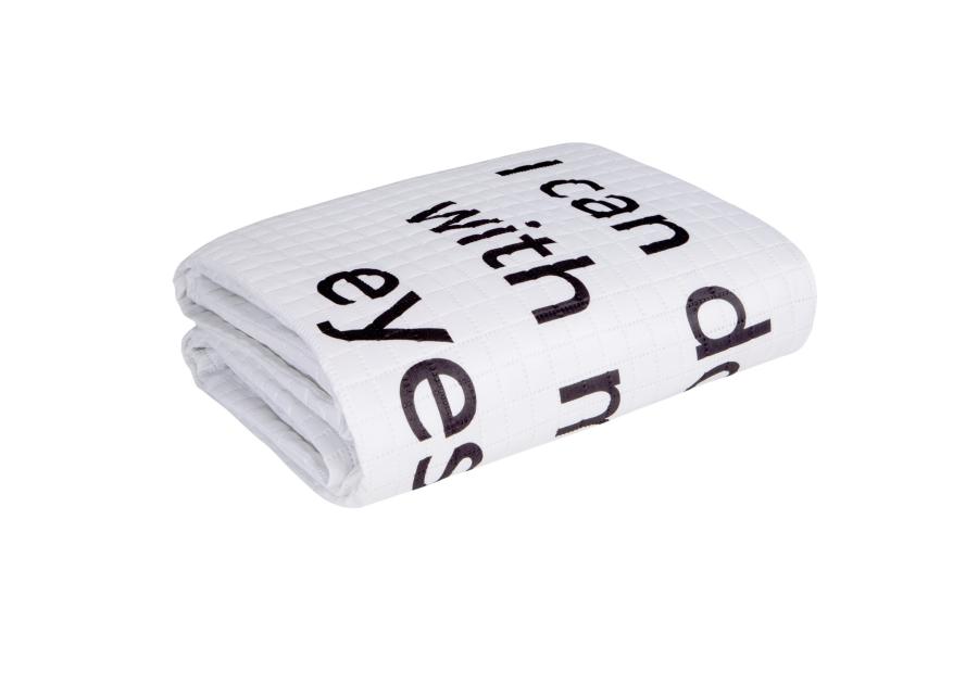 Zdjęcie: Narzuta Raisa 220x240 cm biało-czarna EUROFIRANY