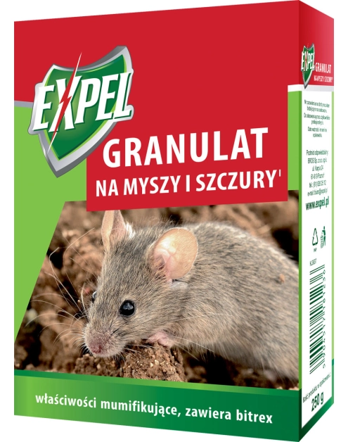 Zdjęcie: Granulat na myszy i szczury 250 g EXPEL