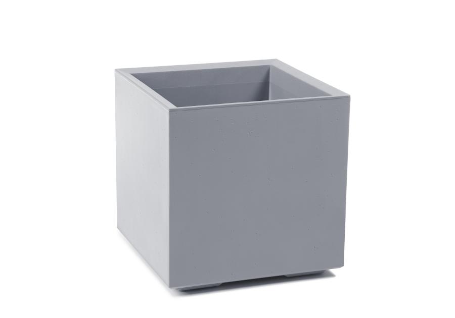Zdjęcie: Kwietnik Karo Eco recycled 400x400 mm beton szary LAMELA