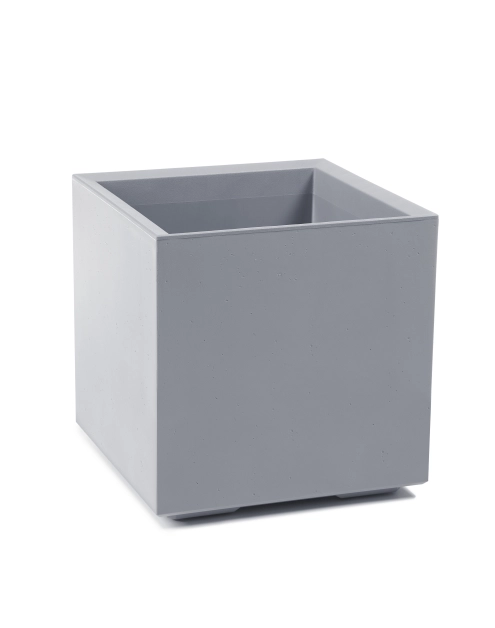 Zdjęcie: Kwietnik Karo Eco recycled 400x400 mm beton szary LAMELA