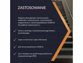 Pianoklej do płyt GK w wersji pistoletowej 840 ml TYTAN PROFESSIONAL