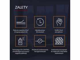 Pianoklej do płyt GK w wersji pistoletowej 840 ml TYTAN PROFESSIONAL