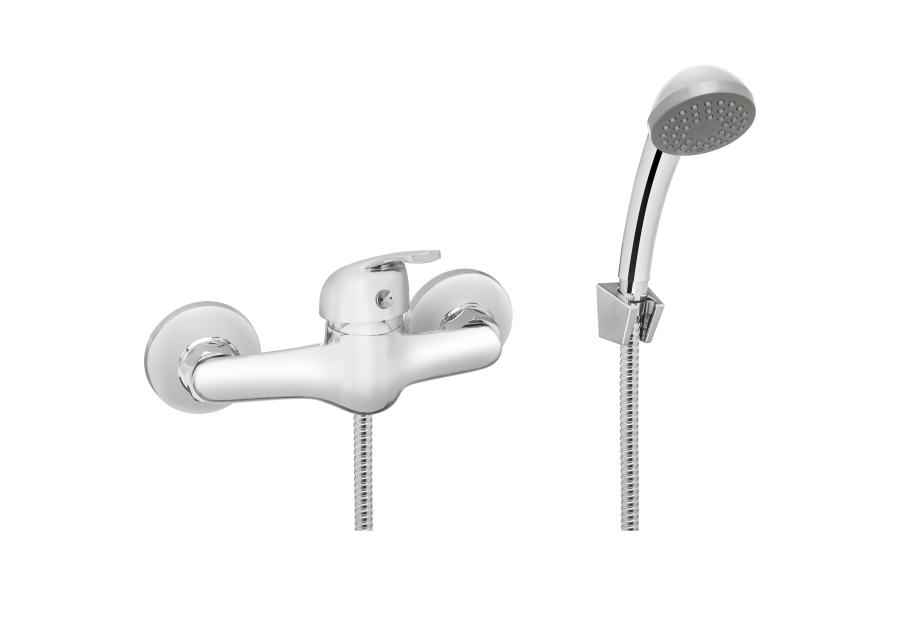 Zdjęcie: Bateria natryskowa z zestawem natryskowyn Mitris chrom INVENA