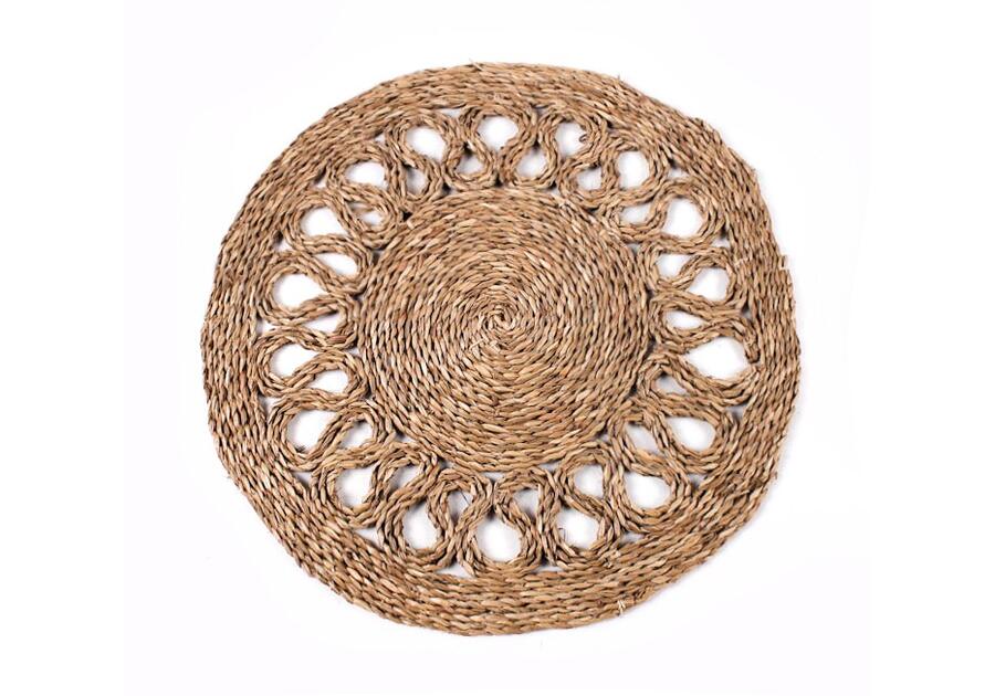 Zdjęcie: Mata podłogowa z trawy morskiej 60x60 cm okrągła TIN TOURS