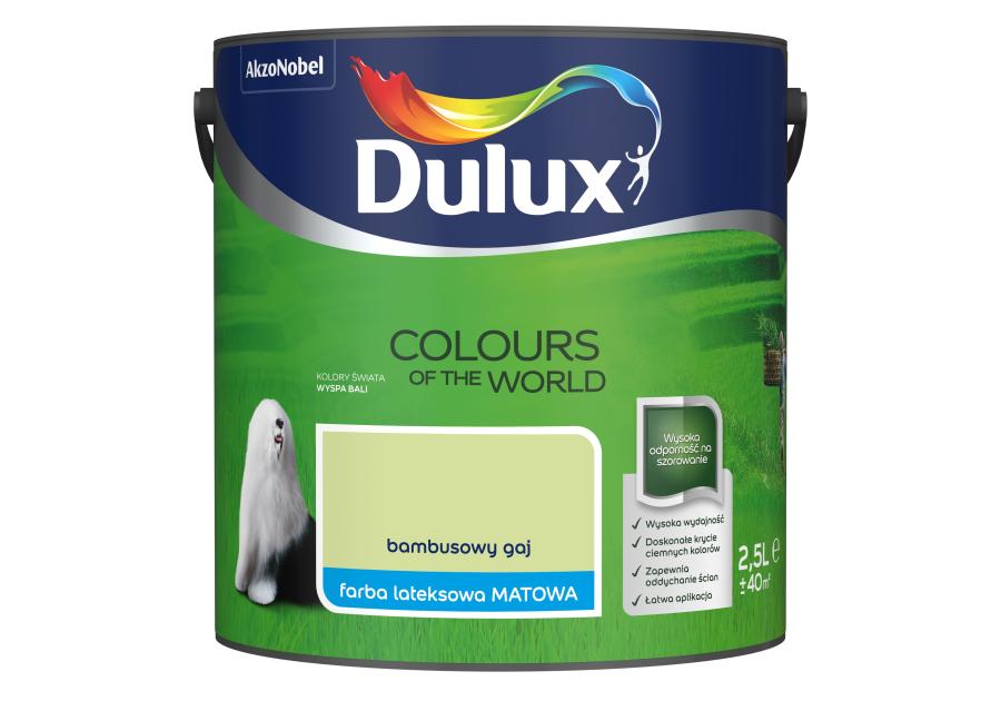 Zdjęcie: Farba do wnętrz Kolory Świata 2,5 L bambusowy gaj DULUX