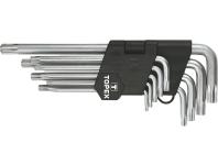 Zdjęcie: Klucze Torx T10-T50 zestaw 9 sztuk TOPEX