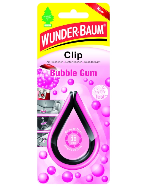 Zdjęcie: Zapach samochodowy Clip guma balonowa WUNDERBAUM