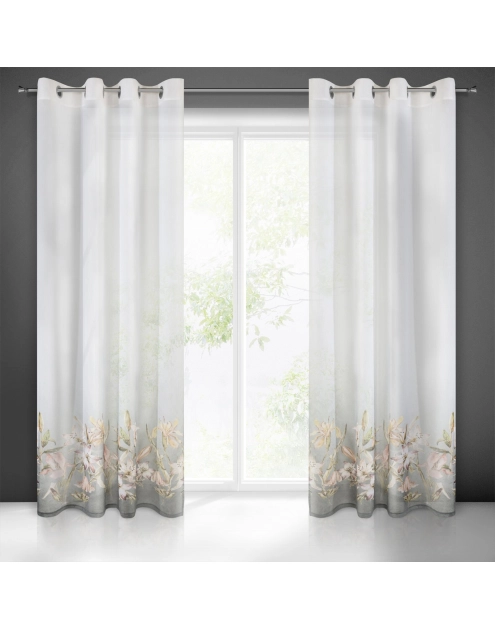 Zdjęcie: Zasłona gotowa Pamela 140x250 cm biały EUROFIRANY