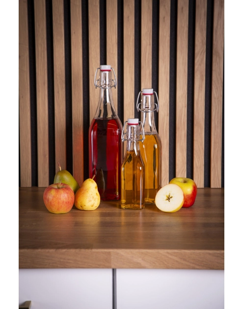 Zdjęcie: Butelka kwadratowa Spiżarnia Pani Domu z klipsem 500 ml ALTOM DESIGN