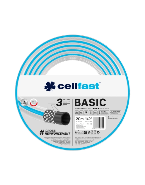 Zdjęcie: Wąż ogrodowy Basic 1/2" 20 m CELLFAST