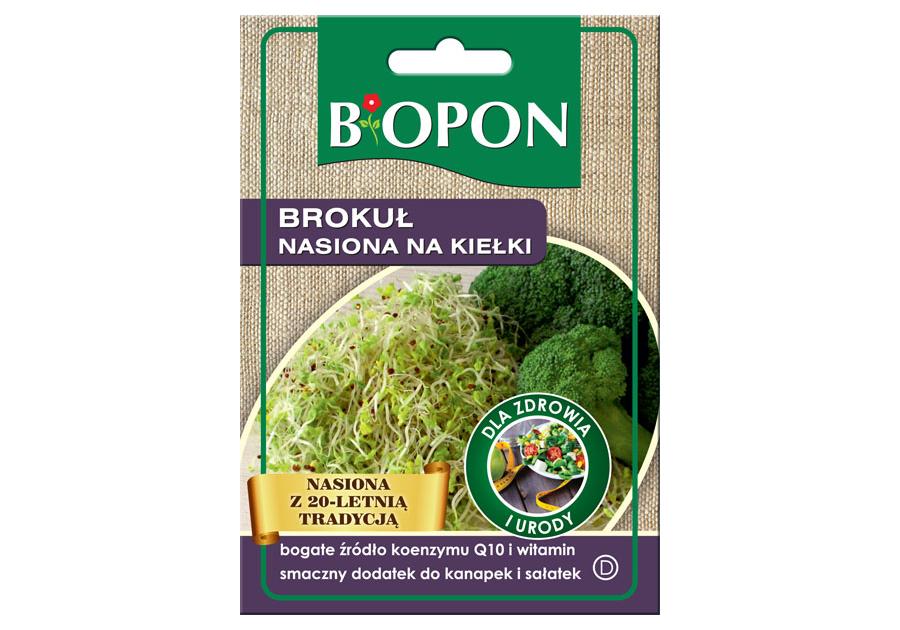 Zdjęcie: Nasiona na kiełki Brokuł 8 g BIOPON