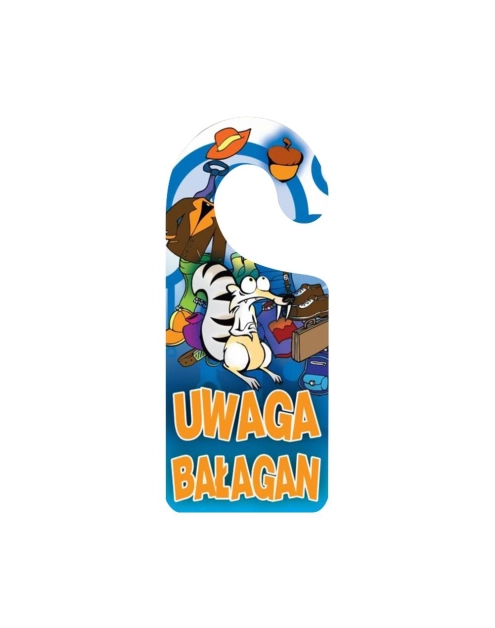 Zdjęcie: Oznaczenie F30 8x19/S "Uwaga bałagan!" zawieszka METRO