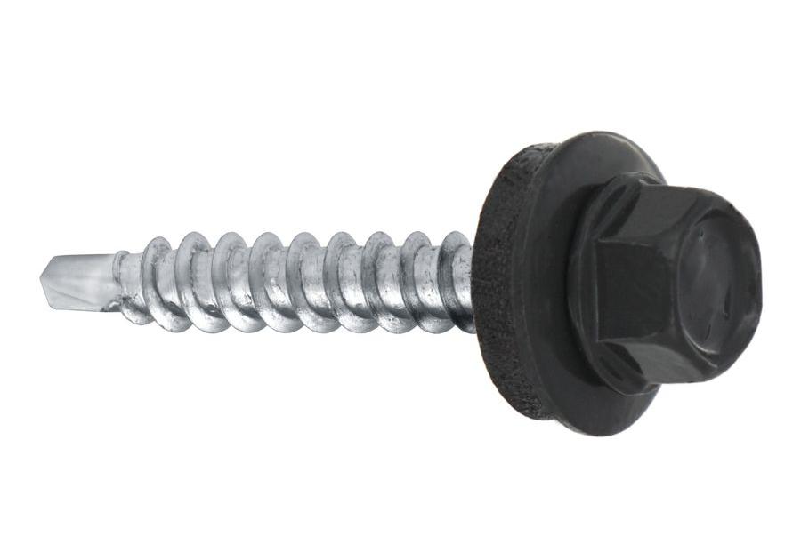 Zdjęcie: Wkręty do blachy farmery 4,8x25 mm szare WKRĘT-MET