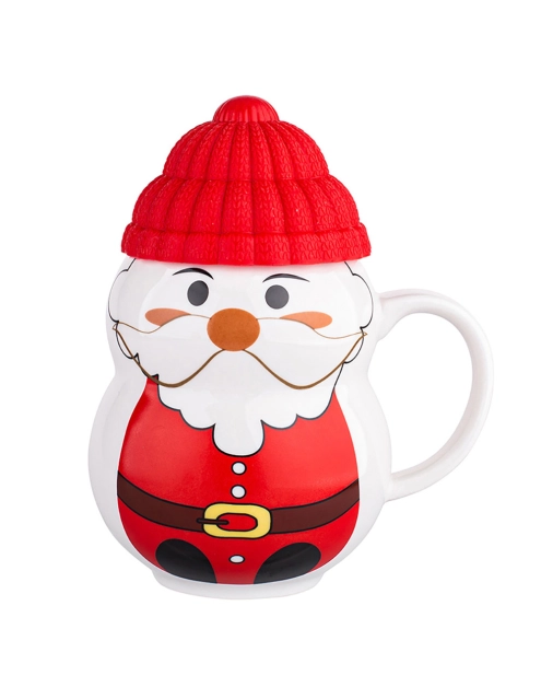 Zdjęcie: Kubek zimowy 380 ml z silikonową czapeczką Mikołaj ALTOM DESIGN
