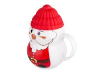 Zdjęcie: Kubek zimowy 380 ml z silikonową czapeczką Mikołaj ALTOM DESIGN