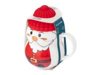 Zdjęcie: Kubek zimowy 380 ml z silikonową czapeczką Mikołaj ALTOM DESIGN