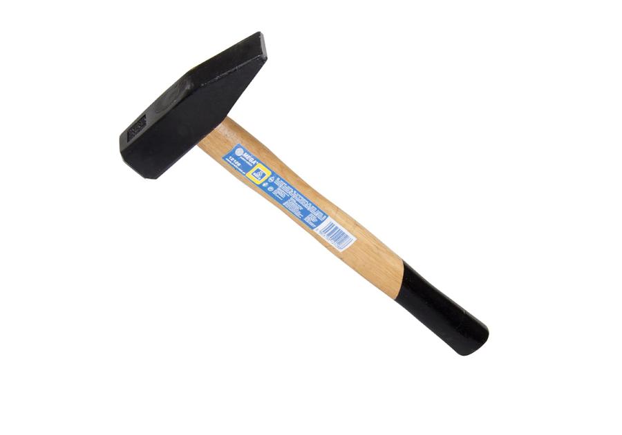Zdjęcie: Młotek ślusarski z trzonkiem drewnianym 200 g MEGA