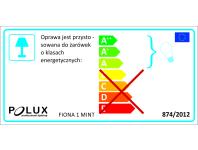 Zdjęcie: Kinkiet Fiona E14 mięta POLUX