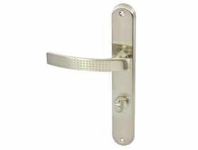 Klamka Alma Eco M9 nikiel WC lewa DOMINO