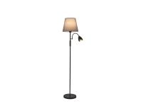 Zdjęcie: Lampa podłogowa Artemis plus, czarna podstawa, szary abażur ADRILUX