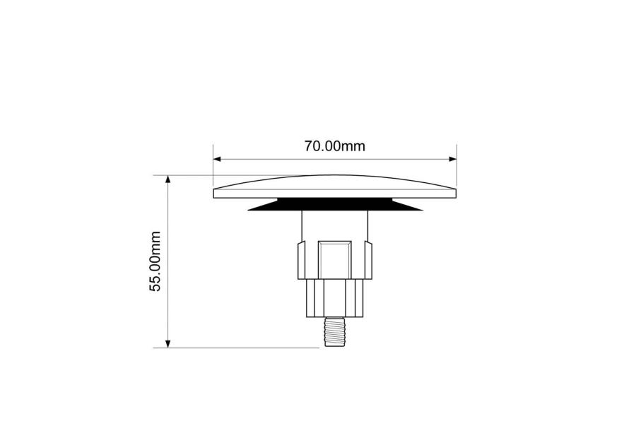 Zdjęcie: Korek zamykający klik-klak do syfonów brodzikowych z serii HC26CLCP i HC2600CL MCALPINE