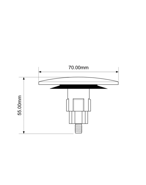 Zdjęcie: Korek zamykający klik-klak do syfonów brodzikowych z serii HC26CLCP i HC2600CL MCALPINE