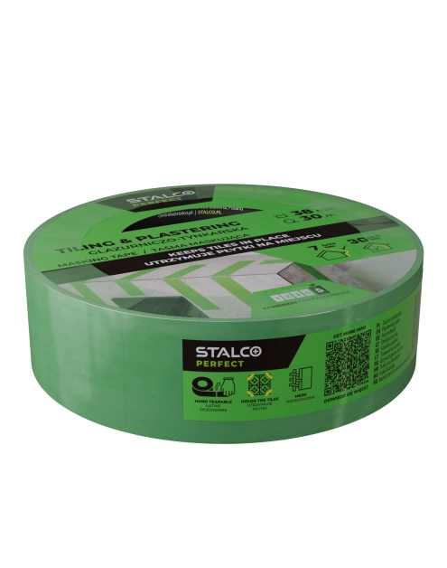 Zdjęcie: Taśma maskująca glazurniczo-tynkarska 38 mm x 30 m PERFECT