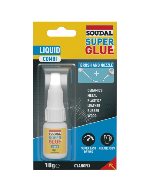 Zdjęcie: Klej sekundowy Super Glue liquid combi 10 g SOUDAL