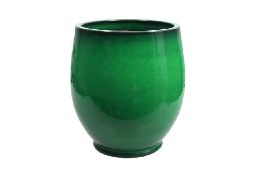 Zdjęcie: Donica ceramika szkliwiona 45x43 cm zielony CERMAX