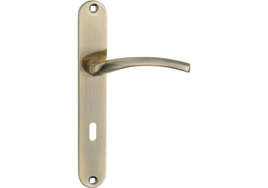 Zdjęcie: Klamka Agra na szyldzie długim na klucz KAG411A KUCHINOX