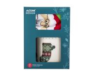 Zdjęcie: Zestaw kubek świąteczny 500 ml zielony ze skarpetkami ALTOM DESIGN