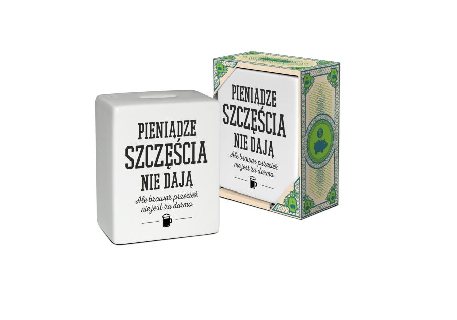 Zdjęcie: Skarbonka Kostka pieniądze szczęścia nie dają DAJAR