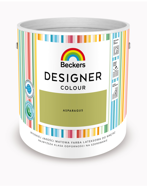 Zdjęcie: Farba lateksowa Designer Colour Asparagus 2,5 L BECKERS