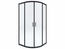 Kabina prysznicowa półokrągła 90x90 cm Funkia nero DEANTE