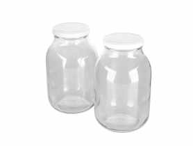 Komplet 2 słoików 3000 ml + zakrętka fi 100 6-zaczepowa SEZON