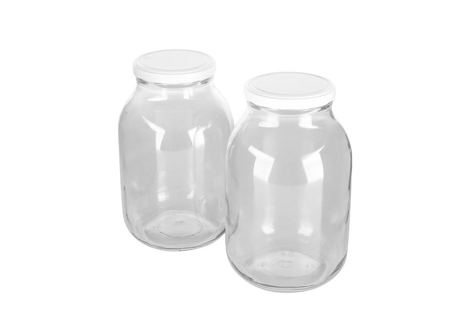 Zdjęcie: Komplet 2 słoików 3000 ml + zakrętka fi 100 6-zaczepowa SEZON