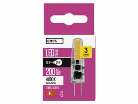 Żarówka LED Classic JC, G4, 1,9 W (21 W), 200 lm, neutralna biel EMOS