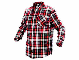 Koszula flanelowa krata czerwono-czarno-biała, rozmiar L NEO