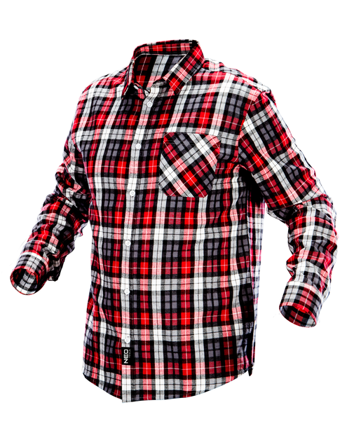 Zdjęcie: Koszula flanelowa krata czerwono-czarno-biała, rozmiar L NEO