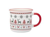 Zdjęcie: Kubek prosty 400 ml dekoracja scandi winter A ALTOM DESIGN