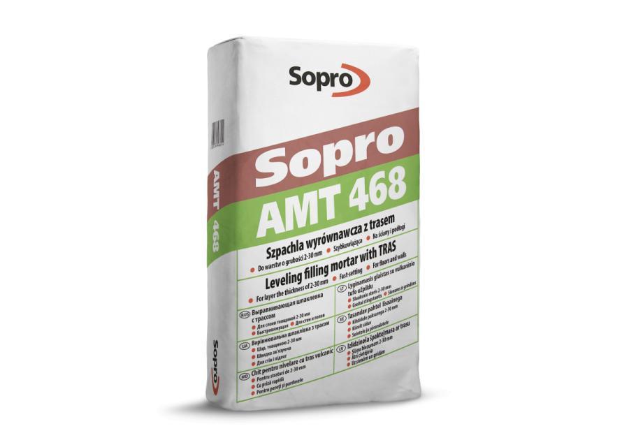Zdjęcie: Szpachla wyrównawcza z trasem AMT 468 25 kg SOPRO