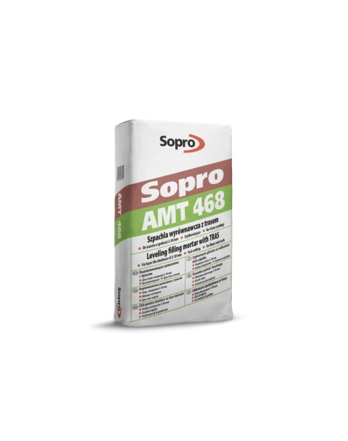 Zdjęcie: Szpachla wyrównawcza z trasem AMT 468 25 kg SOPRO