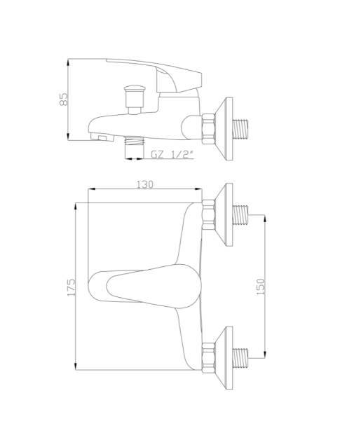 Zdjęcie: Bateria wannowa Ava New INVENA