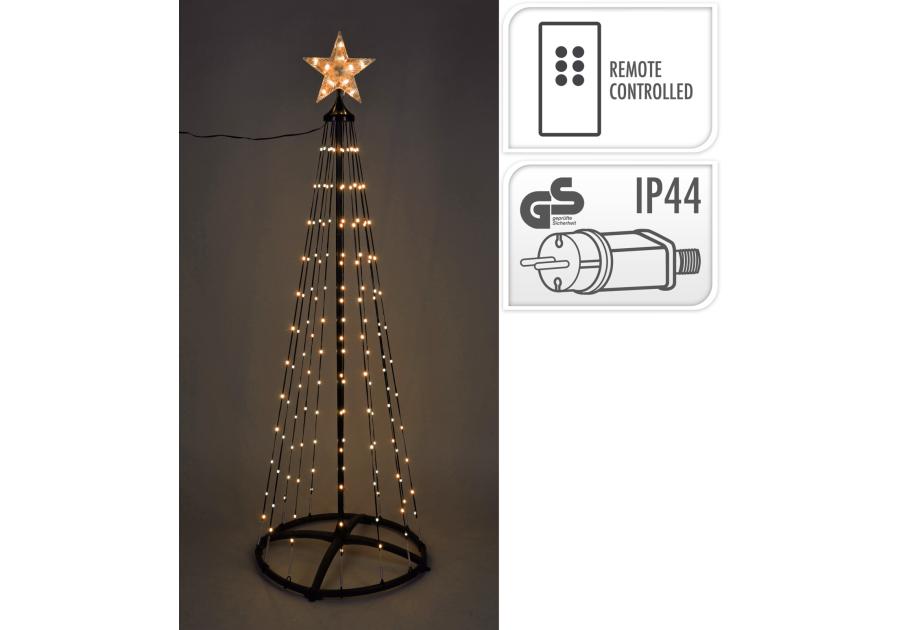 Zdjęcie: Choinka 154 led 150 cm ciepły biały KOOPMAN