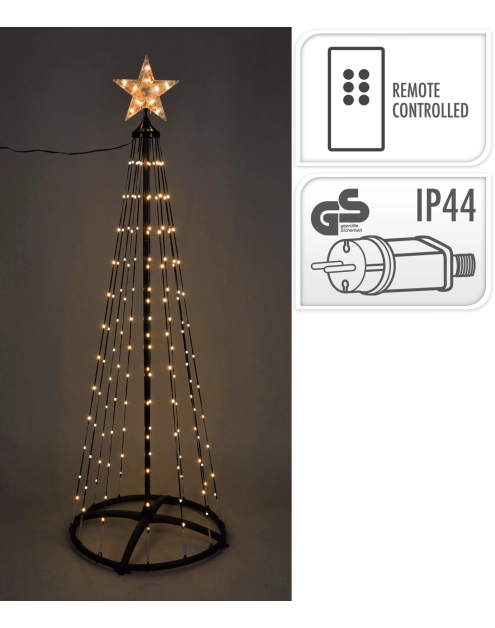 Zdjęcie: Choinka 154 led 150 cm ciepły biały KOOPMAN